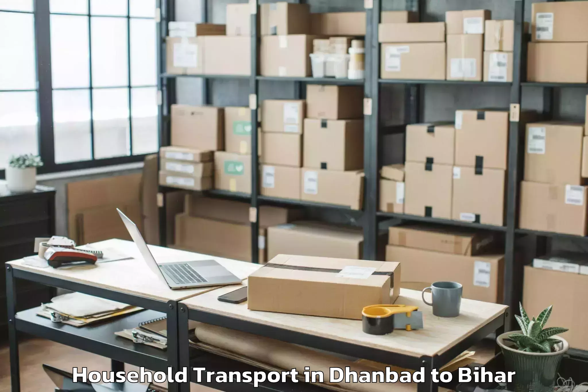 Easy Dhanbad to Naugachhia Household Transport Booking